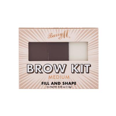 Barry M Brow Kit Augenbrauensets für Frauen 4,5 g Farbton  Medium