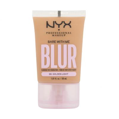 NYX Professional Makeup Bare With Me Blur Tint Foundation Foundation für Frauen 30 ml Farbton  08 Golden Light