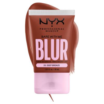 NYX Professional Makeup Bare With Me Blur Tint Foundation Foundation für Frauen 30 ml Farbton  20 Deep Bronze