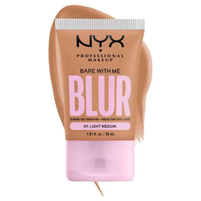 NYX Professional Makeup Bare With Me Blur Tint Foundation Foundation für Frauen 30 ml Farbton  09 Light Medium