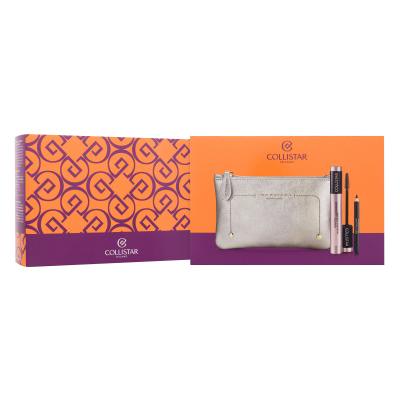 Collistar Volume Unico Geschenkset Mascara Volume Unico 13 ml + Wasserfester Eyeliner Professional Eye Pencil 0,8 g Schwarz + Kosmetiktasche The Bridge