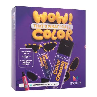 Matrix Color Obsessed Geschenkset Color Obsessed Shampoo 300 ml + Color Obsessed Conditioner 300 ml + Spülungsfreie Haarpflege Miracle Creator 190 ml