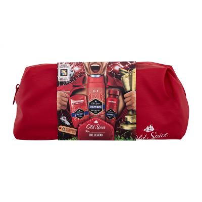 Old Spice Captain Geschenkset Deostick 50 ml + Duschgel 3in1 250 ml + Deodorant 150 ml + Kosmetiktasche