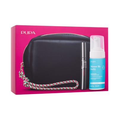 Pupa Vamp! All In One Geschenkset Mascara Vamp! All In One 9 ml + Reinigungsschaum Me Softly Cleansing Foam 100 ml + Kosmetiktasche