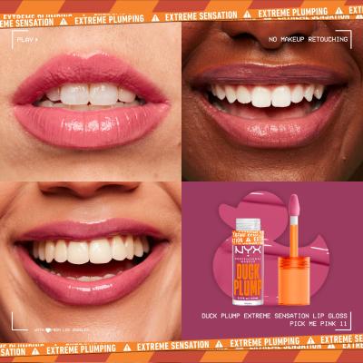NYX Professional Makeup Duck Plump Lipgloss für Frauen 6,8 ml Farbton  11 Pick Me Pink