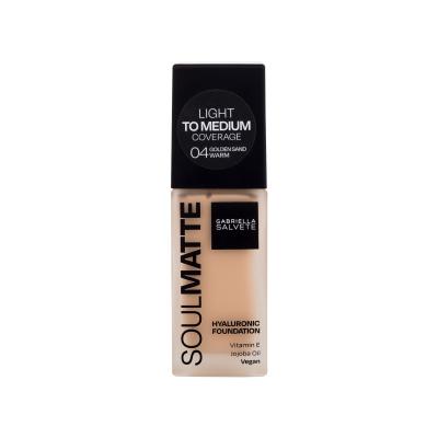 Gabriella Salvete Soulmatte Hyaluronic Foundation Foundation für Frauen 30 ml Farbton  04W Golden Sand Warm