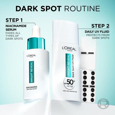 L&#039;Oréal Paris Bright Reveal Dark Spot UV Fluid SPF50+ Tagescreme für Frauen 50 ml