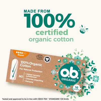 o.b. Organic Super Tampon für Frauen Set