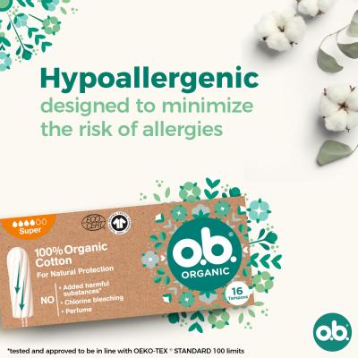 o.b. Organic Super Tampon für Frauen Set
