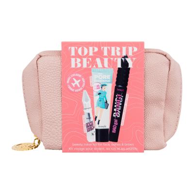 Benefit Top Trip Beauty Geschenkset Make-up-Grundierung The Porefessional Pore Primer 22 ml + Augenbrauengel Gimme Brow Brow Volumizing Fiber Gel 3 g 3 Neutral Light Brown + Bad Gal Bang! Volumizing Mascara 8,5 g Intense Pitch Black