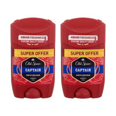 Old Spice Captain Deodorant für Herren 2x50 ml