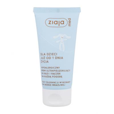 Ziaja Med Kids Hypoallergenic Ultra Soothing Face and Hand Cream Tagescreme für Kinder 50 ml