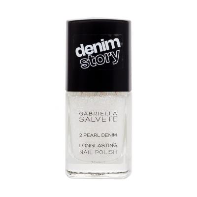 Gabriella Salvete Denim Story Longlasting Nail Polish Nagellack für Frauen 11 ml Farbton  02 Pearl Denim