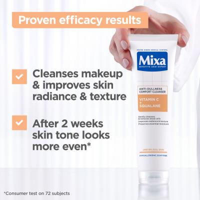 Mixa Vitamin C+ Squalane Anti-Dullness Comfort Cleanser Reinigungsgel 150 ml