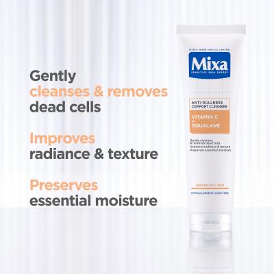 Mixa Vitamin C+ Squalane Anti-Dullness Comfort Cleanser Reinigungsgel 150 ml