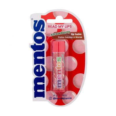 Read My Lips Mentos Strawberry Lip Balm Lippenbalsam für Frauen 4 g