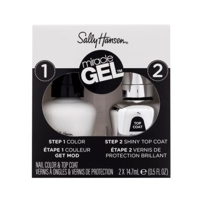 Sally Hansen Miracle Gel Geschenkset Gel-Nagellack Miracle Gel 14,7 ml + Top-Nagellack Miracle Gel Shiny Top Coat 14,7 ml