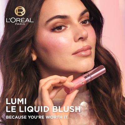 L&#039;Oréal Paris Lumi Le Liquid Blush Rouge für Frauen 10 ml Farbton  627 Glowy Warm Peach