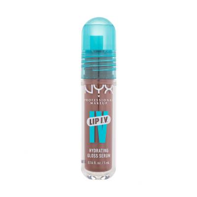 NYX Professional Makeup Lip I.V. Hydrating Gloss Stain Lipgloss für Frauen 5 ml Farbton  04 Cocoa Quench!