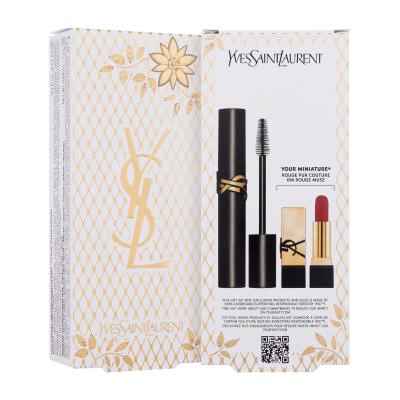 Yves Saint Laurent Lash Clash Extreme Volume Mascara Geschenkset Mascara 9 ml + Rouge Pur Couture Lippenstift 1,3 g Rouge Muse