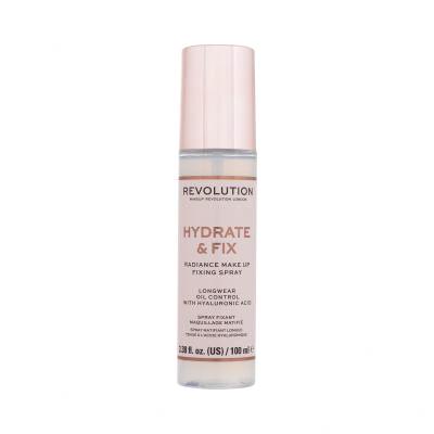 Makeup Revolution London Hydrate & Fix Radiance Make Up Fixing Spray Make-up Fixierer für Frauen 100 ml