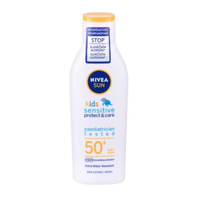 Nivea Sun Kids Protect & Sensitive Sun Lotion SPF50+ Sonnenschutz für Kinder 200 ml