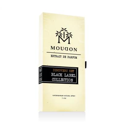 Moudon Discovery Set Black Label Collection Geschenkset Extrait de Parfum 5 x 3 ml