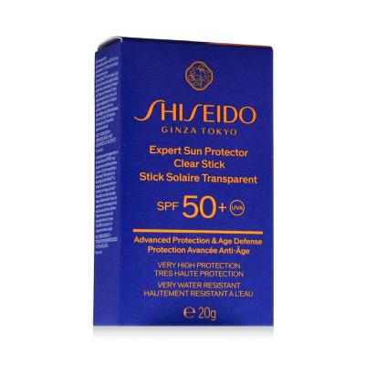 Shiseido Expert Sun Protector Clear Stick SPF50+ Sonnenschutz fürs Gesicht 20 g