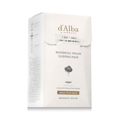 d&#039;Alba White Truffle Waterfull Vegan Sleeping Pack Gesichtsmaske für Frauen 12x4 ml
