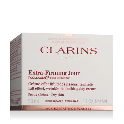 Clarins Extra-Firming Jour Lift Effect, Wrinkle Smoothing Day Cream Tagescreme für Frauen Nachfüllbar 50 ml