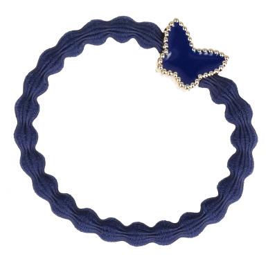 By Eloise London Enamel Gold Butterfly Haargummi für Frauen 1 St. Farbton  Navy