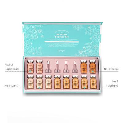 Stayve BB Glow Starter Kit Geschenkset 3 x No.1 Light 8 ml + 2 x No. 1-2 Light Rose 8 ml + 5 x No. 2 Medium 8 ml + 2 x No.3 Deep 8 ml