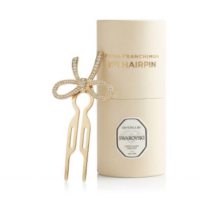 Fiona Franchimon Nº1 Hairpin Steel Crystals By Swarovski Haarspange für Frauen 1 St. Farbton  Yellow Gold Finish