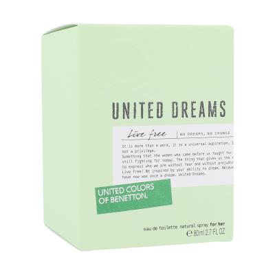 Benetton United Dreams Live Free Eau de Toilette für Frauen 80 ml