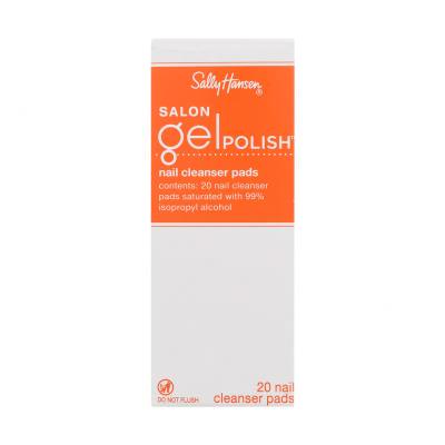 Sally Hansen Salon Gel Polish Nail Cleanser Pads Nagellackentferner für Frauen Set