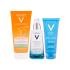 Vichy Capital Soleil Melting Milk-Gel SPF30 Geschenkset Sonnenschutz Capital Soleil Melting Milk-Gel SPF30 200 ml + Milch nach dem Sonnenbad Capital Ideal Soleil Soothing After-Sun Milk 100 ml + Hautserum Minéral 89 Fortifying And Plumping Daily Booster 1,5 ml