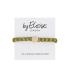 By Eloise London Woven Gold Circle Haargummi für Frauen 1 St. Farbton  Olive Green