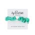 By Eloise London Silk Scrunchie Silver Heart Haargummi für Frauen 1 St. Farbton  Jungle Green