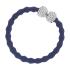 By Eloise London Silver Bling Diamanté Bow Haargummi für Frauen 1 St. Farbton  Navy Blue
