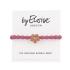 By Eloise London Bling Charms Daisy Flower Haargummi für Frauen 1 St. Farbton  Rose Pink