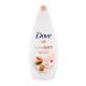 Dove Caring Bath Almond Cream With Hibiscus Cremiger Badeschaum für Frauen 750 ml