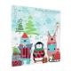 Technic Toiletry Advent Calendar Geschenkset  Duschgel 30 ml + Handseife 30 ml + Körpermilch 30 ml + Handcreme 30 ml + Badeschaum 30 ml + Seife 9 St. + Badebombe 5 St. + Badesalz 1 St. + Stein für Füße 1 St. + Nagelzange 1 St. + Pinzette 1 St. + Schw