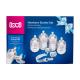 LOVI Newborn Starter Set Boy Babyflasche für Kinder Babyflasche Medical+ 2 x 250 ml + Babyflasche Medical+ 2 x 150 ml + Dynamischer Sauger 2 x 0m + Dynamischer Sauger 2 x 3m + Dynamischer Silikonschnuller Baby Shower 2 x 0-3m + Schnullerband mit Baby