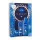 Nivea All About Care Geschenkset  Universal-Creme 30 ml + Handcreme Intensive Moisture 100 ml + Körpermilch Rich Nourishing 250 ml
