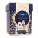 Nivea Golden Care Skincare Moments Geschenkset  Körpermilch Q10 Firming Bronze 400 ml + Duschgel Shea Butter & Botanical Oil 250 ml + Antiperspirant Black & White Invisible Silky Smooth 50 ml + Lippenbalsam Labello Hyaluron Rosé 5,2 g + Satin-Schlafm
