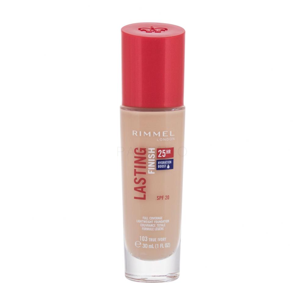 Rimmel London Lasting Finish 25H SPF20 Foundation für Frauen 30 ml Farbton  103 True Ivory