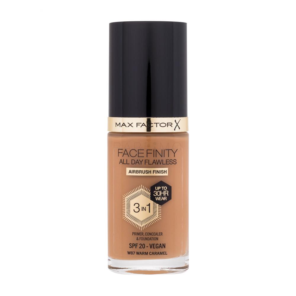 Max Factor Facefinity All Day Flawless SPF20 Foundation für Frauen 30 ml Farbton  W87 Warm Caramel