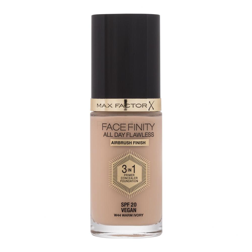 Max Factor Facefinity All Day Flawless SPF20 Foundation für Frauen 30 ml Farbton  W44 Warm Ivory