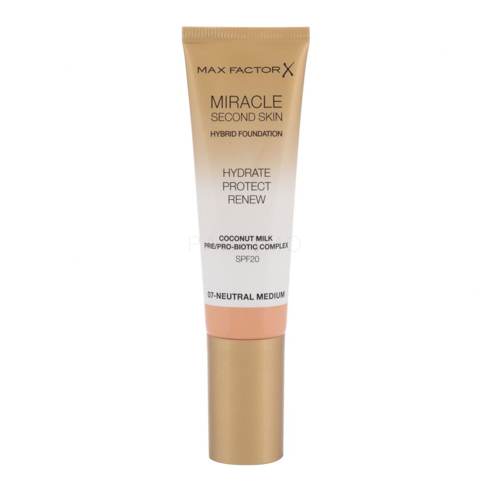 Max Factor Miracle Second Skin SPF20 Foundation für Frauen 30 ml Farbton  07 Neutral Medium