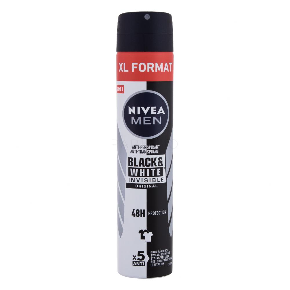 Nivea Men Invisible For Black & White Original Deospray Antiperspirant für Herren 200 ml